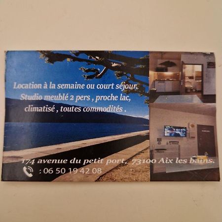 Studio Meuble Au Rdc , Proche Lac Aix-les-Bains Exteriér fotografie